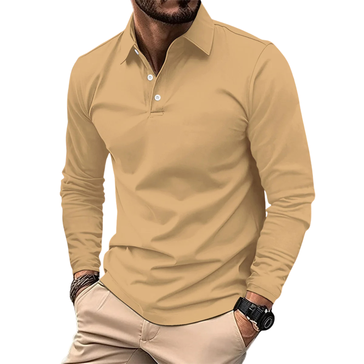 ÉTIENNE | LUXE LANGERMIGE POLO VOOR HEREN