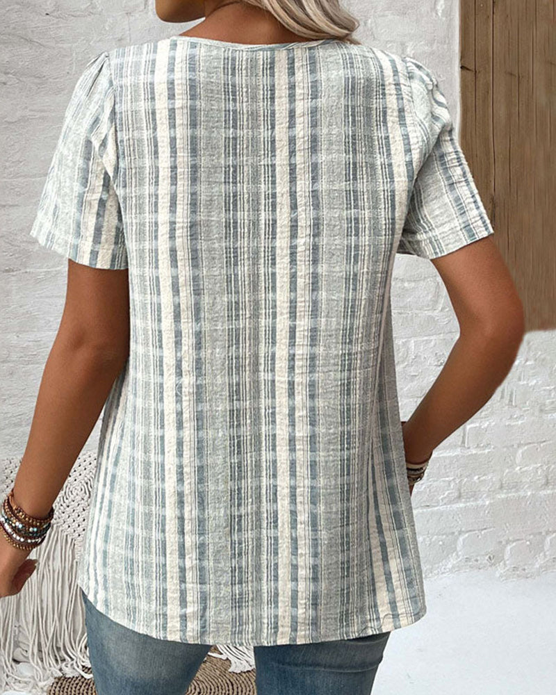 CLAUDIA | Casual T-shirt met Comfortabele Pasvorm en Natuurlijke Stijl voor het Dagelijks Leven