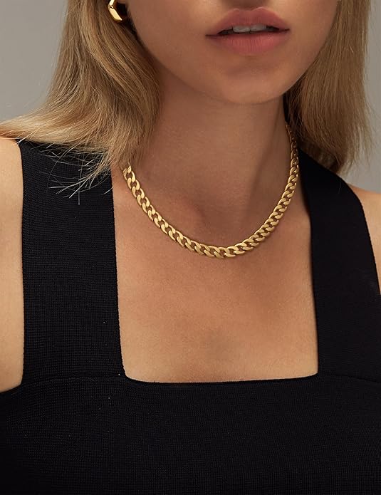 Chunky ketting met Cubaanse schakels