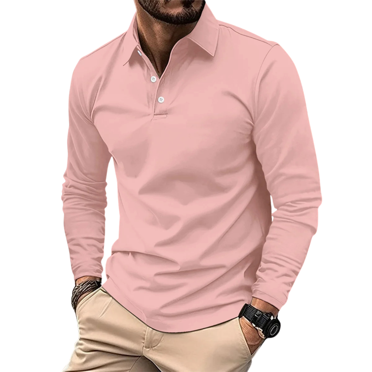 ÉTIENNE | LUXE LANGERMIGE POLO VOOR HEREN