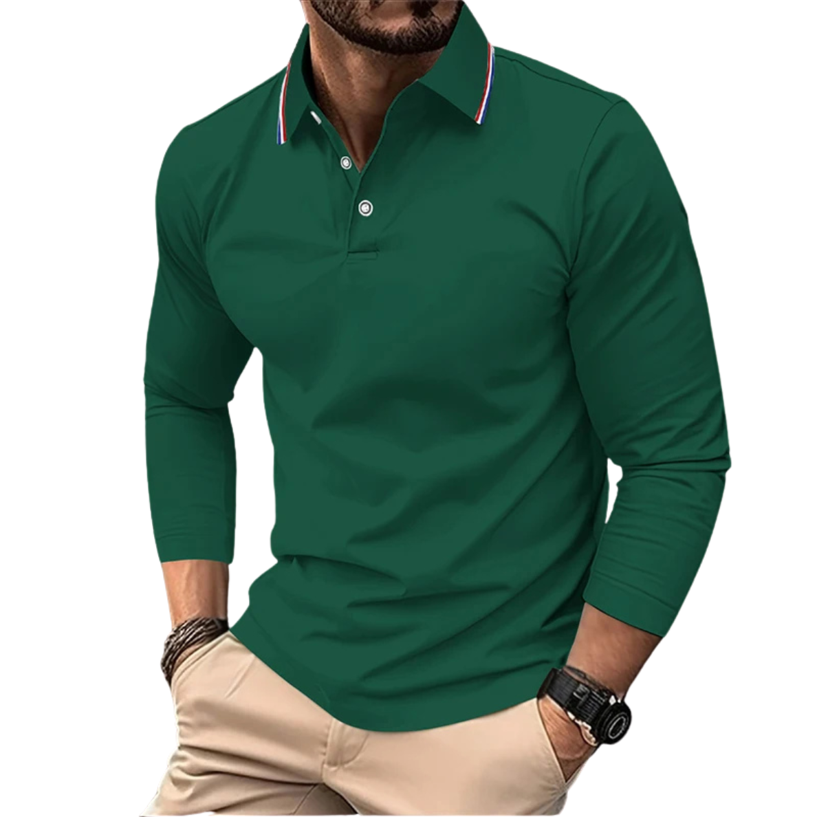 ÉMILIEN | PREMIUM CASUAL POLO MET CONTRASTERENDE Kraag