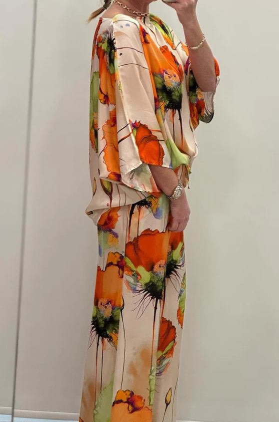 GABRIELLA | Twee-delige Flowing Set met Artistieke Snit voor Unieke Stijl en Vrije Beweging