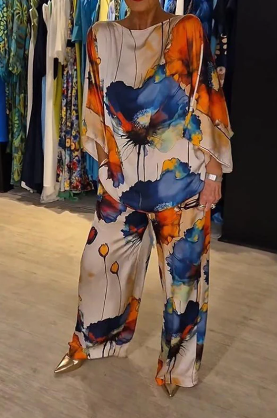 GABRIELLA | Twee-delige Flowing Set met Artistieke Snit voor Unieke Stijl en Vrije Beweging