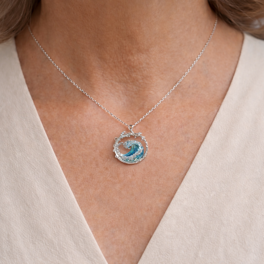 Mila | Ketting met Oceaangolf voor Tijdloze Elegantie en Dagelijkse Verfijning