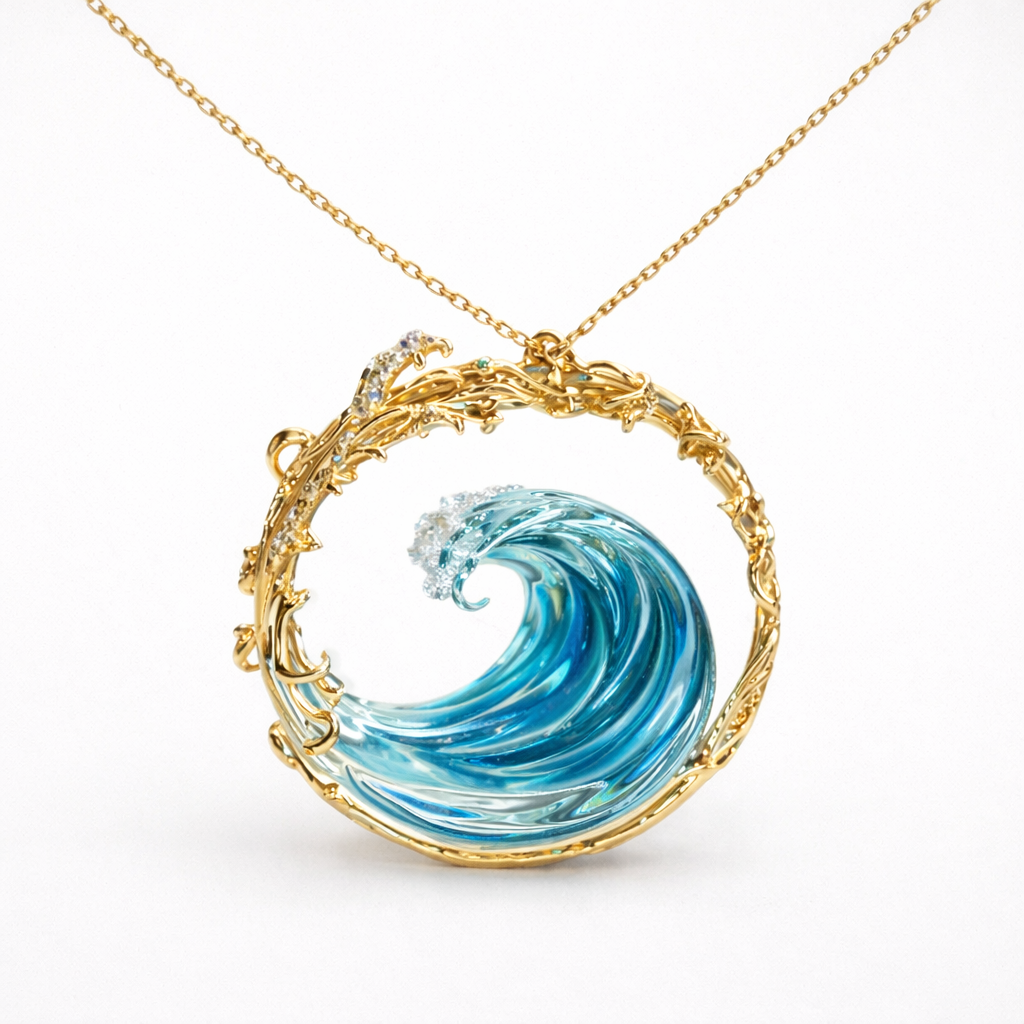 Mila | Ketting met Oceaangolf voor Tijdloze Elegantie en Dagelijkse Verfijning