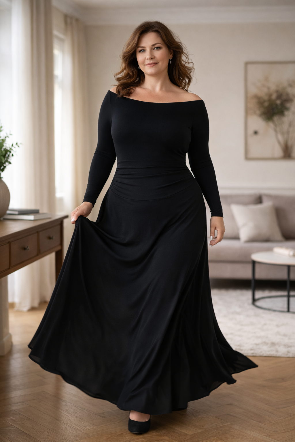 Rubi | Elegante maxi-jurk die niet strak zit en mooi valt op het figuur