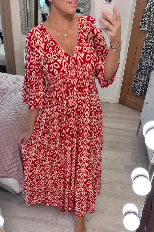ELENA | Vloeiende Zomerjurk met Perfecte Pasvorm voor Zonnige Dagen