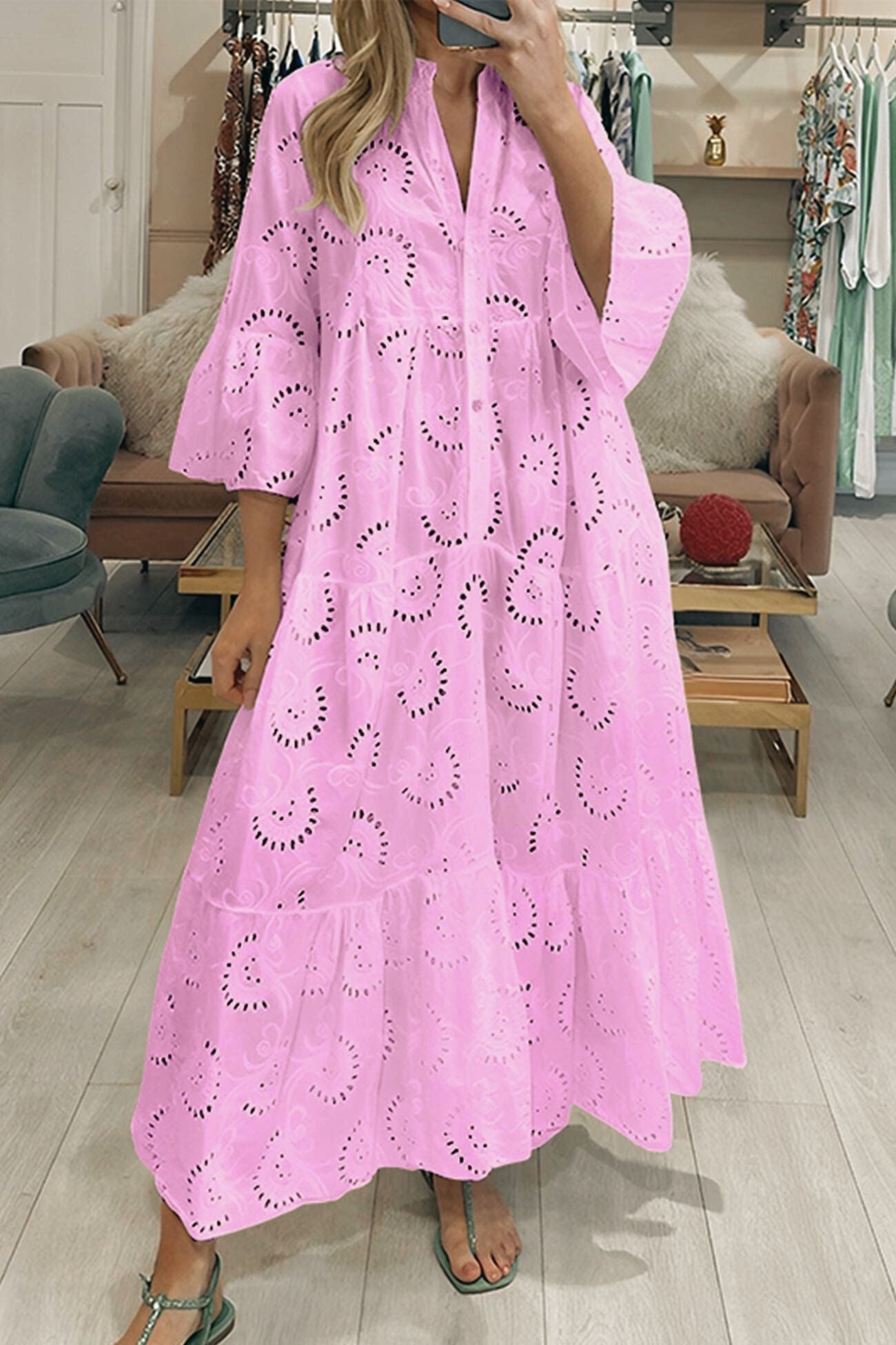 Rita | Lange jurk met elegante stijl en dagelijks comfort voor de zomer en informele gelegenheden