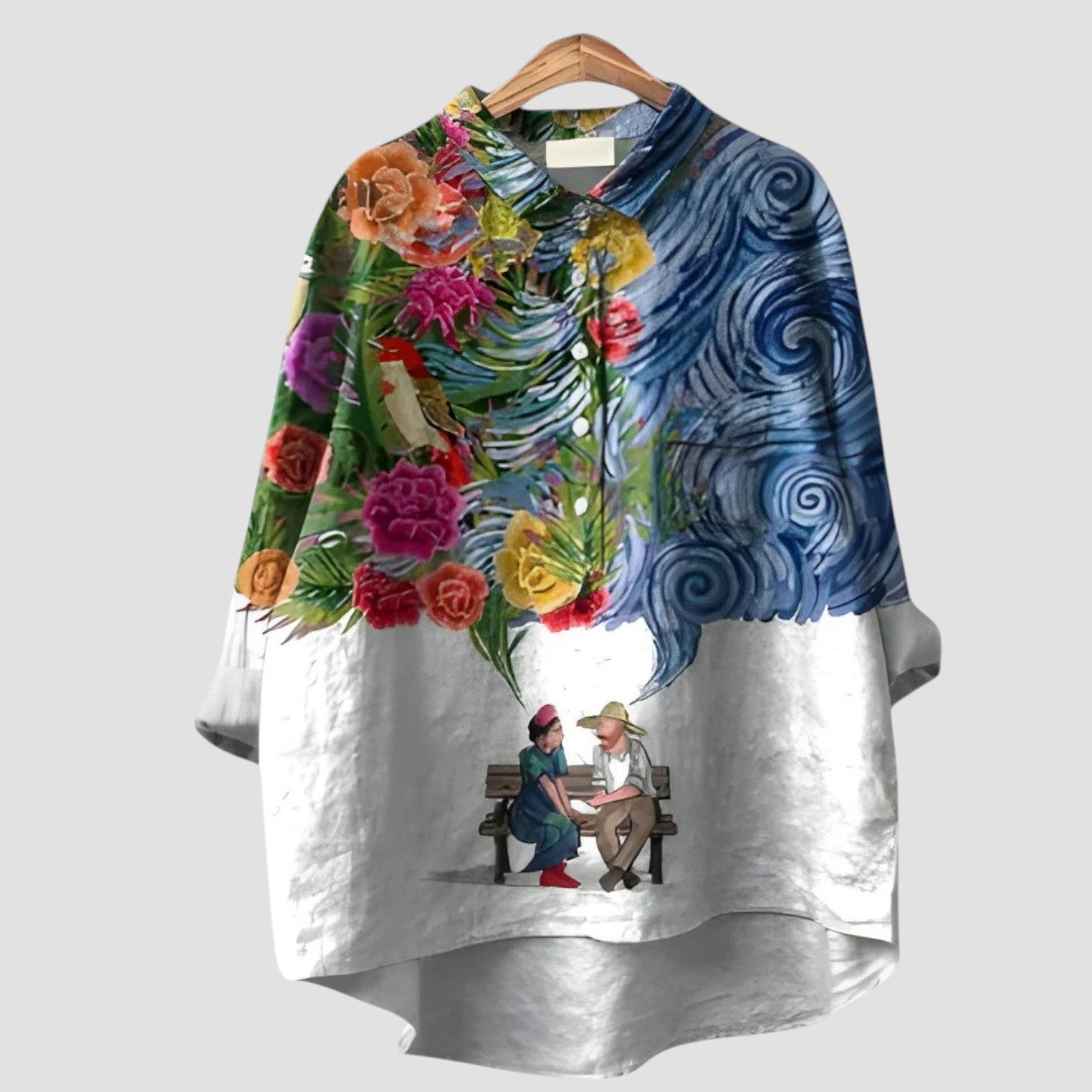 Ginevra | Oversized damesblouse met dromerige stijl en veelzijdig comfort