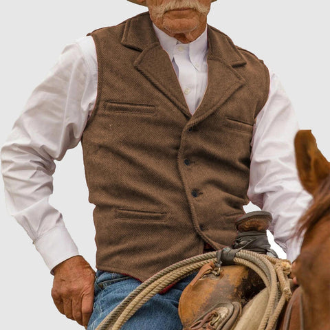 Deluxe Men's Vest | Rustic Elegance and Classic Style