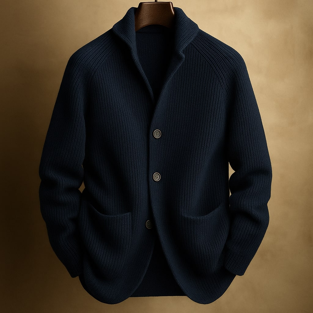 SILVORO | HEREN GILET IN RIBBELWOL