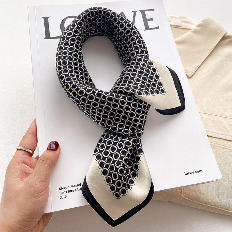 Bianca | Elegante Sjaal met Kettingpatroon voor een Chique en Gedurfde Look