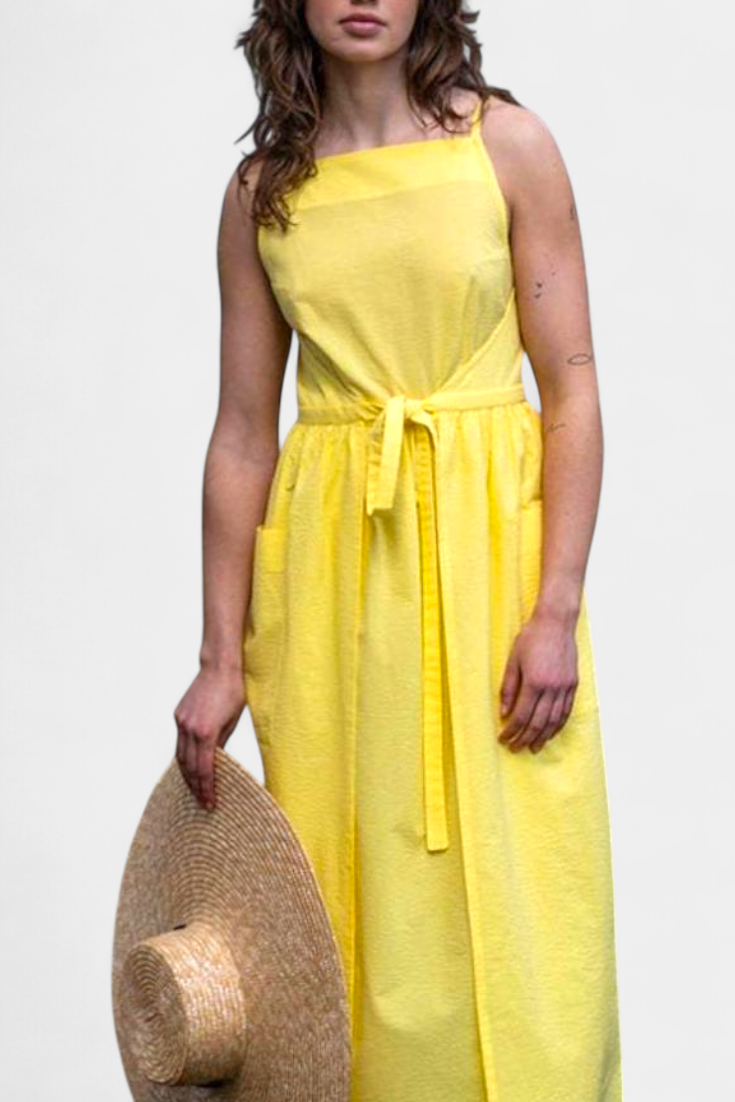 SERENA | Lange Jurk met Verstelbare Lussen voor Romantische Stijl en Zomerse Comfort