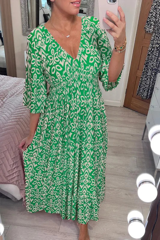 ELENA | Vloeiende Zomerjurk met Perfecte Pasvorm voor Zonnige Dagen