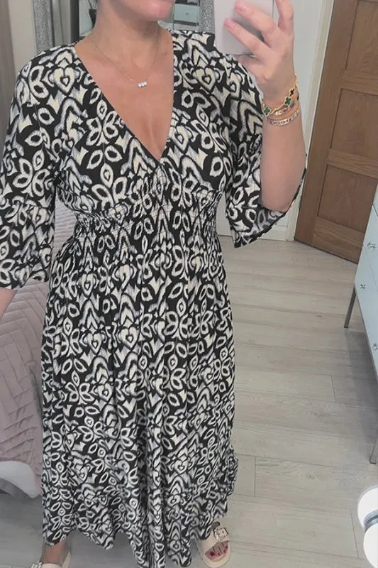 ELENA | Vloeiende Zomerjurk met Perfecte Pasvorm voor Zonnige Dagen