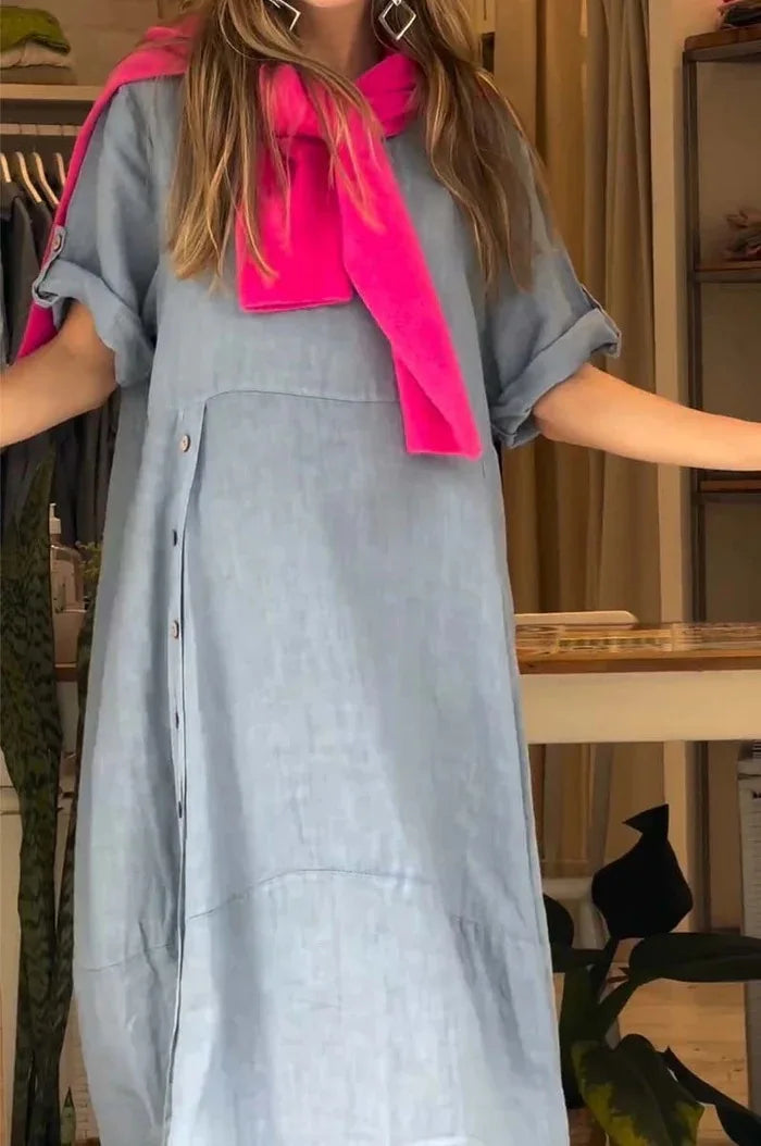 SÉLENA | Elegante en Casual Jurk met Knopen