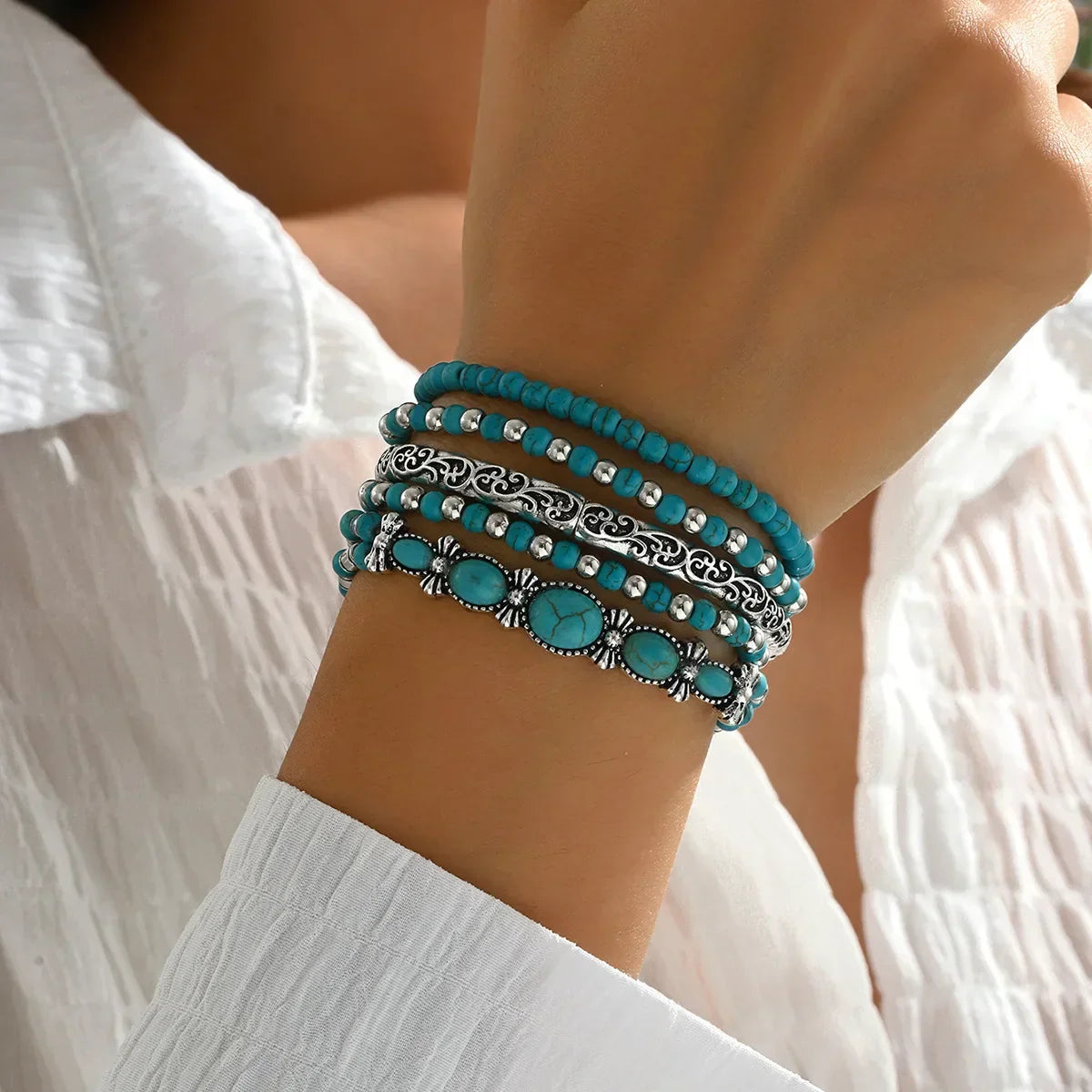 LIEKE™ | Boho Armbanden Set met Tijdloze Elegantie en Zelfverzekerde Uitstraling