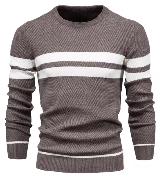 Koelman | Stijlvolle herenpullover met visgraatpatroon