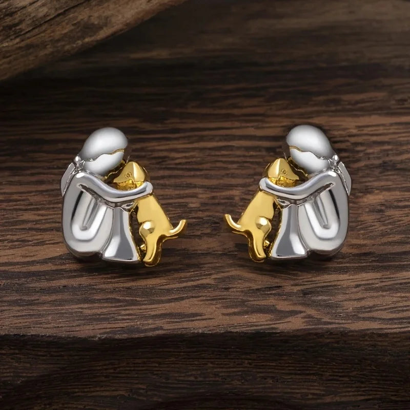 LadiVania™| Oorbellen met Hondenmotief – Liefdevolle Symboliek en Tijdloze Stijl