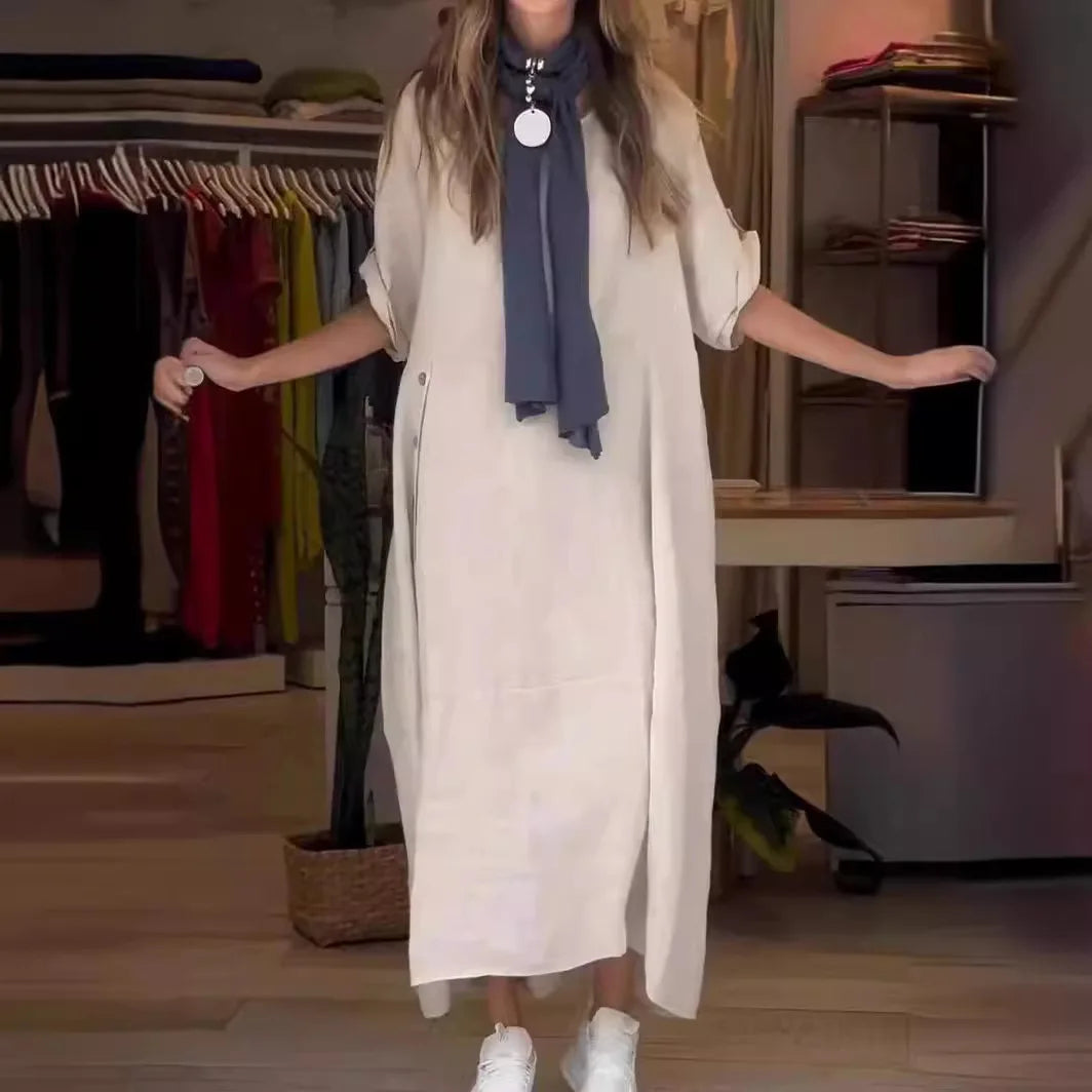 SÉLENA | Elegante en Casual Jurk met Knopen