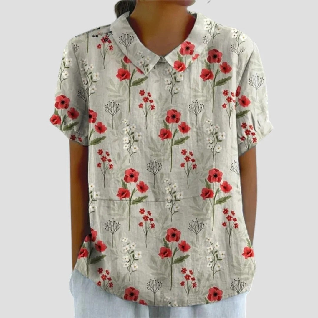 RAFFAELLA | Bloemige Blouse met Lichte Luchtige Snit en Romantische Stijl voor de Zomer