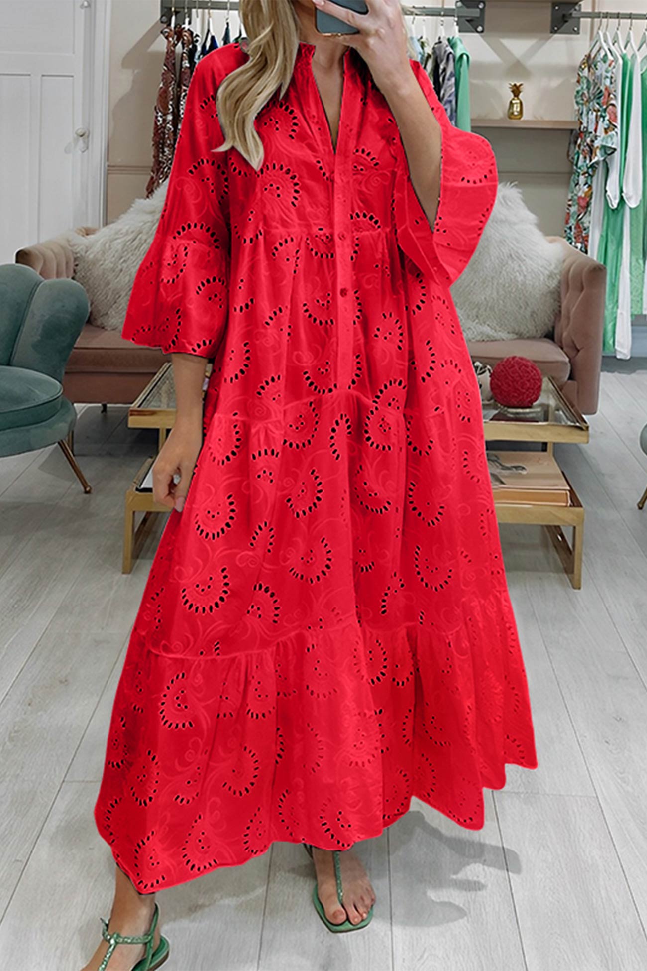 Rita | Lange jurk met elegante stijl en dagelijks comfort voor de zomer en informele gelegenheden