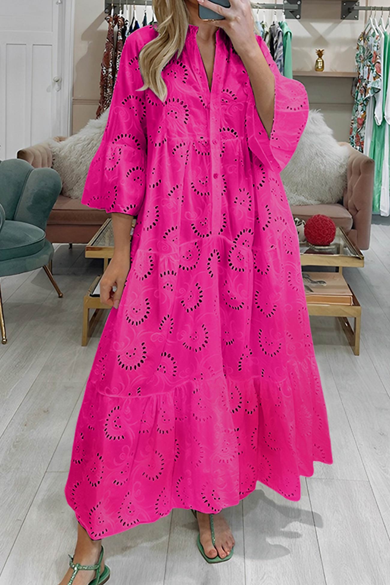 Rita | Lange jurk met elegante stijl en dagelijks comfort voor de zomer en informele gelegenheden