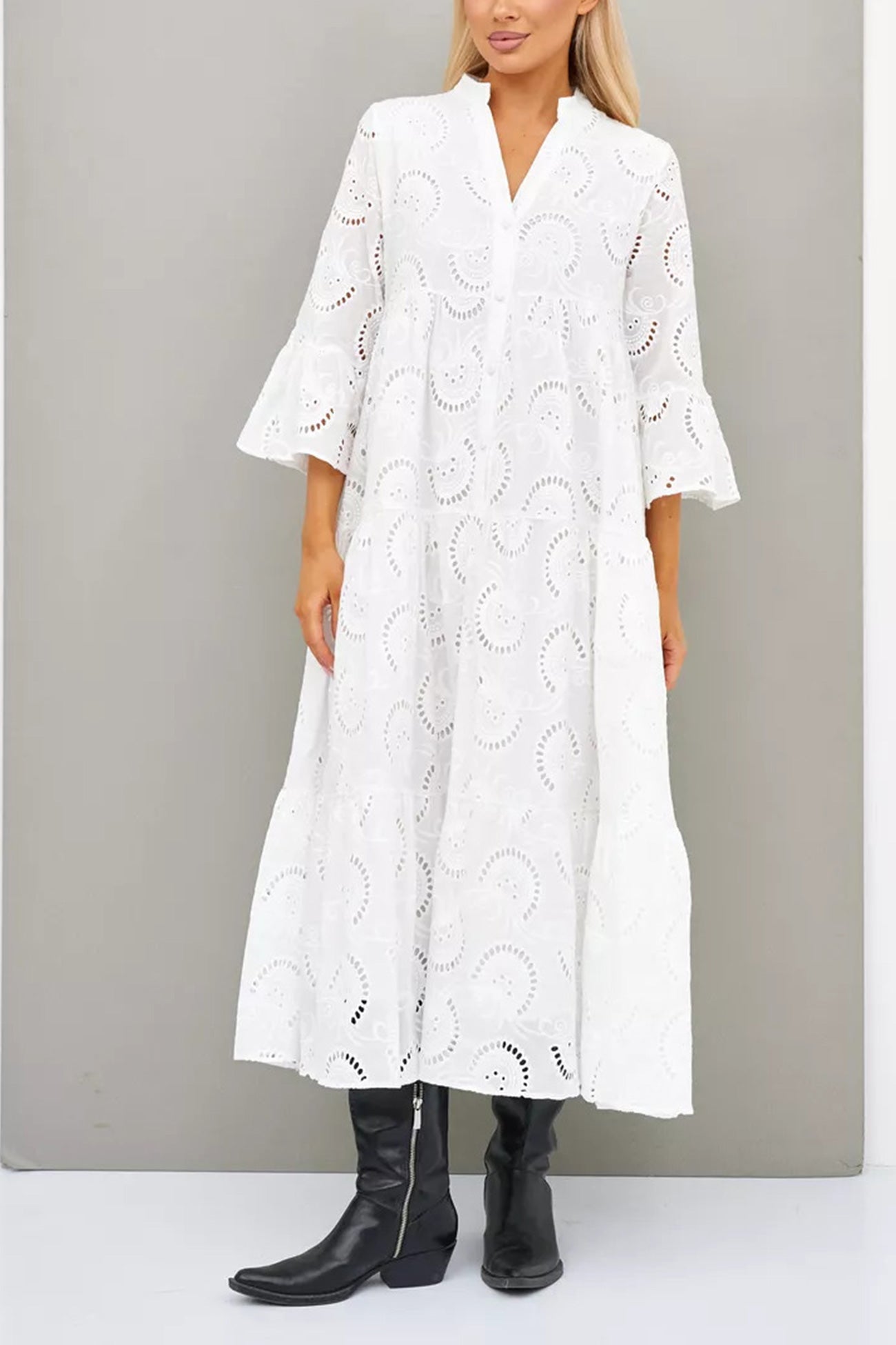 Rita | Lange jurk met elegante stijl en dagelijks comfort voor de zomer en informele gelegenheden