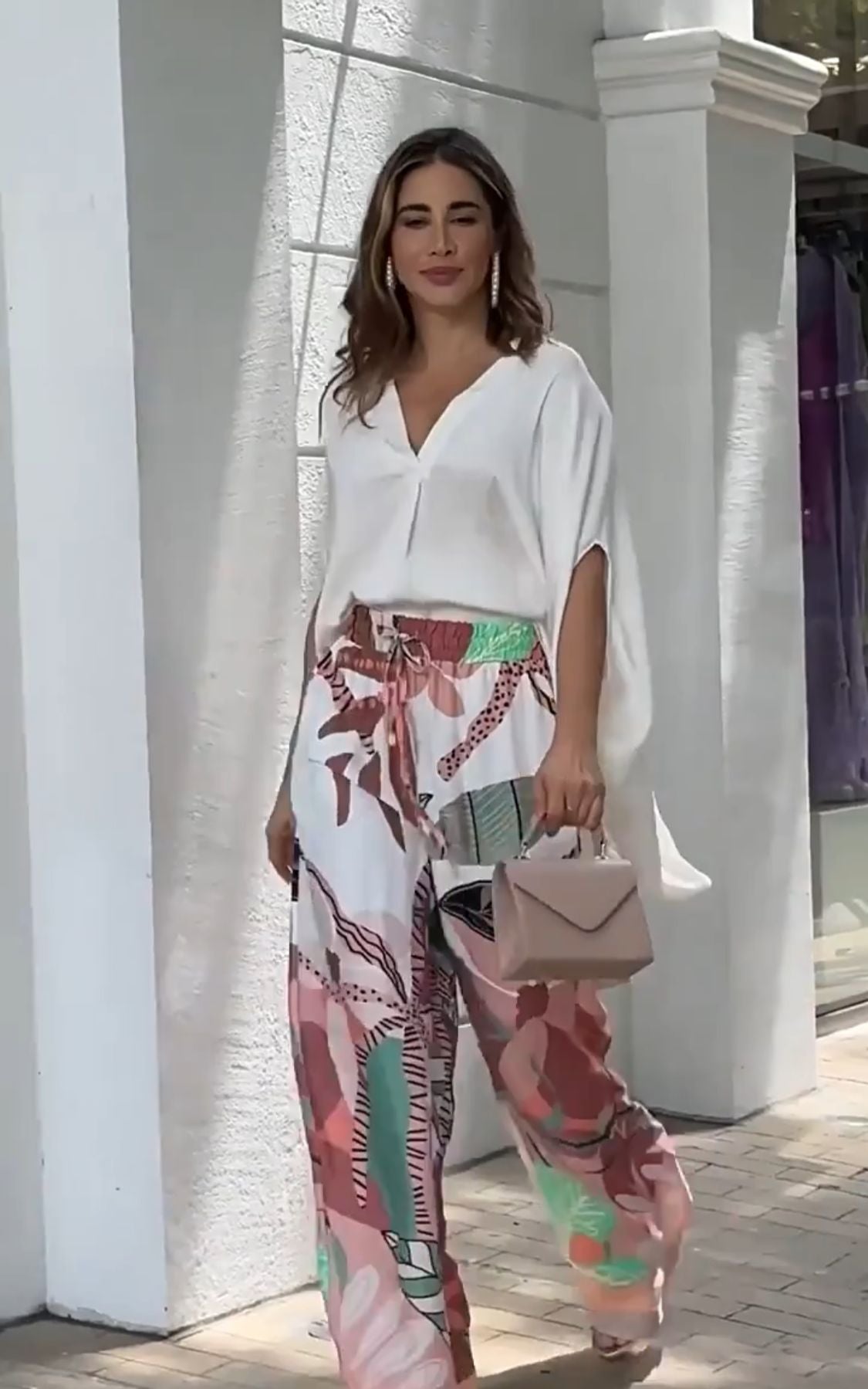 AMALIA | Compleet 2-delig met Vloeiende Pasvorm en Tropisch Chic Stijl voor Zomerse Dagen