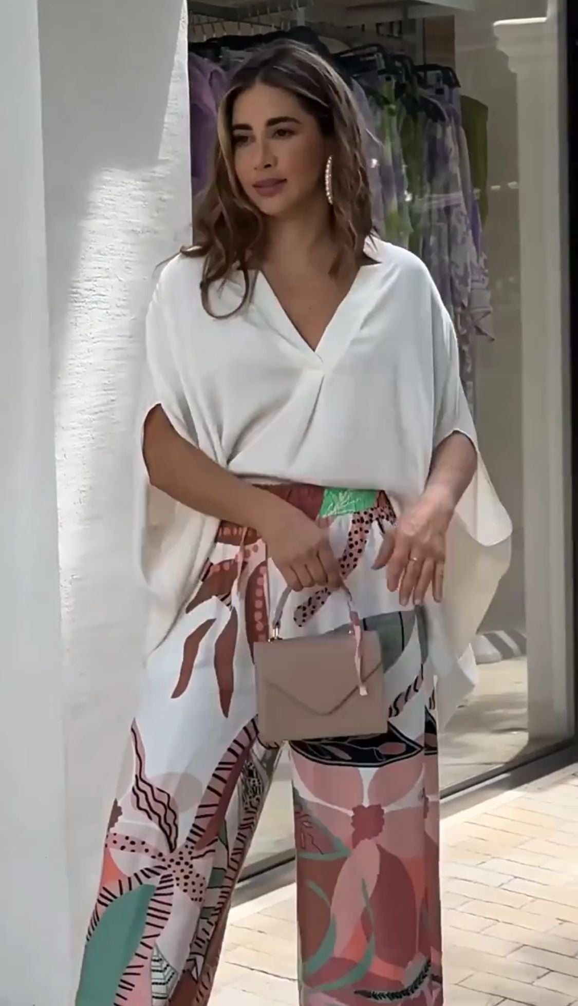 AMALIA | Compleet 2-delig met Vloeiende Pasvorm en Tropisch Chic Stijl voor Zomerse Dagen