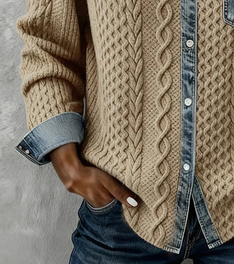 SANNE™ | Gebreide Top met Warm Comfort en Tijdloze Chic voor Elke Dag