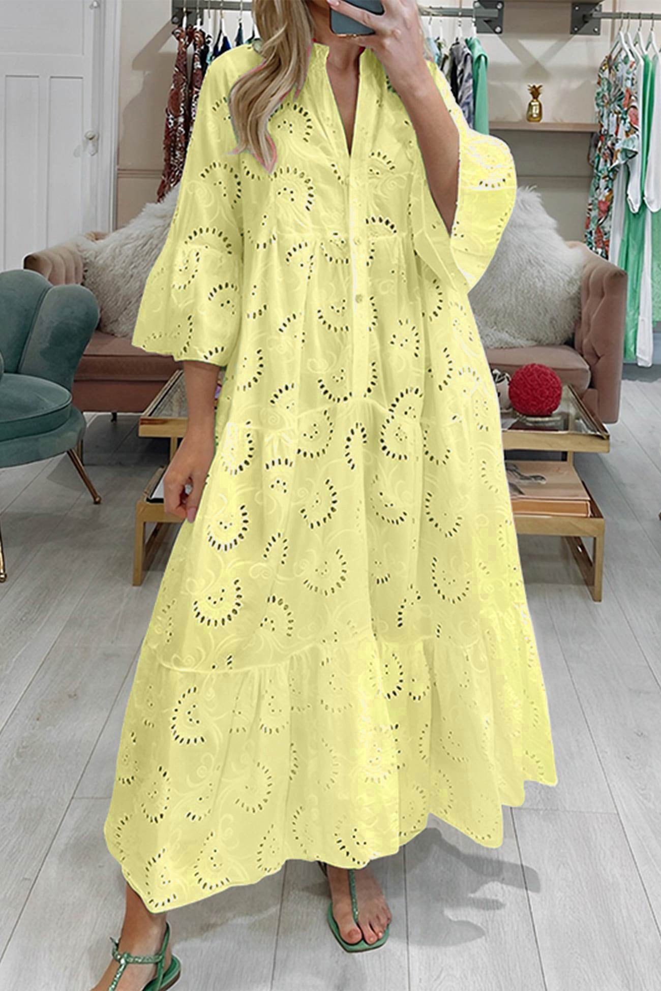 Rita | Lange jurk met elegante stijl en dagelijks comfort voor de zomer en informele gelegenheden
