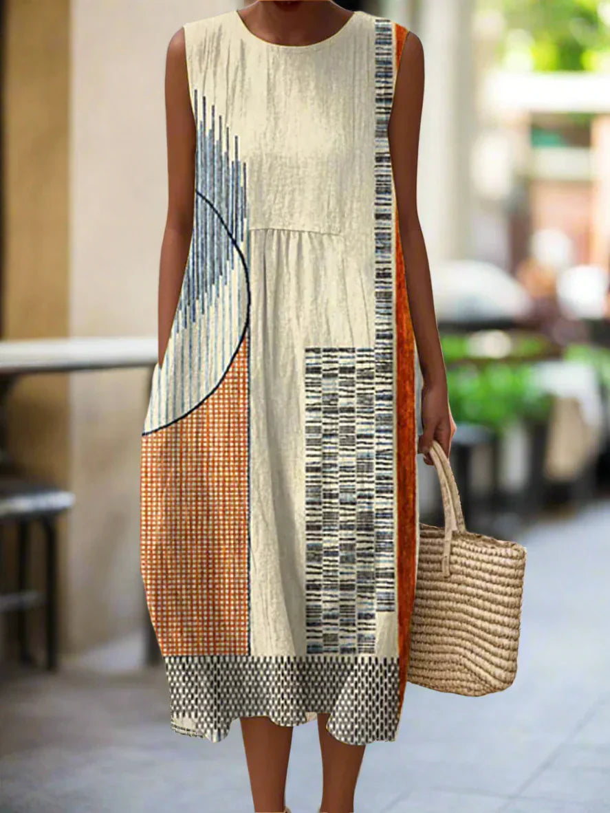 SABRINA | Elegante Midi Jurk met Discreet Comfort en Tijdloze Stijl voor Elke Dag