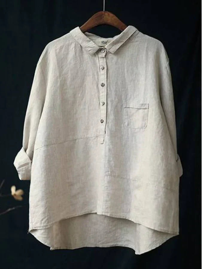 LOTTE | Vintage Nederlandse Blouse met Comfortabele Pasvorm en Tijdloze Elegant