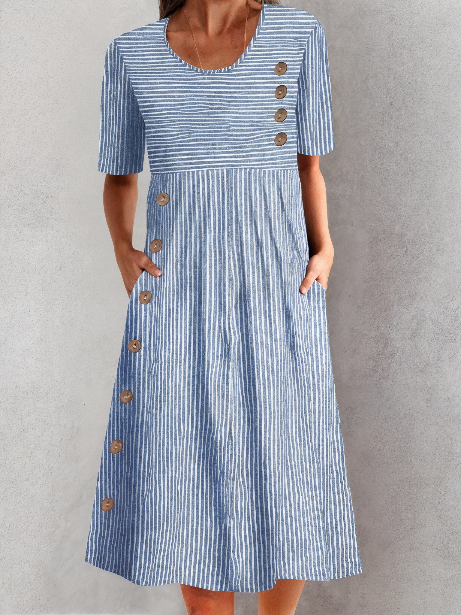 Sofia™ | Gestreepte Zomerjurk