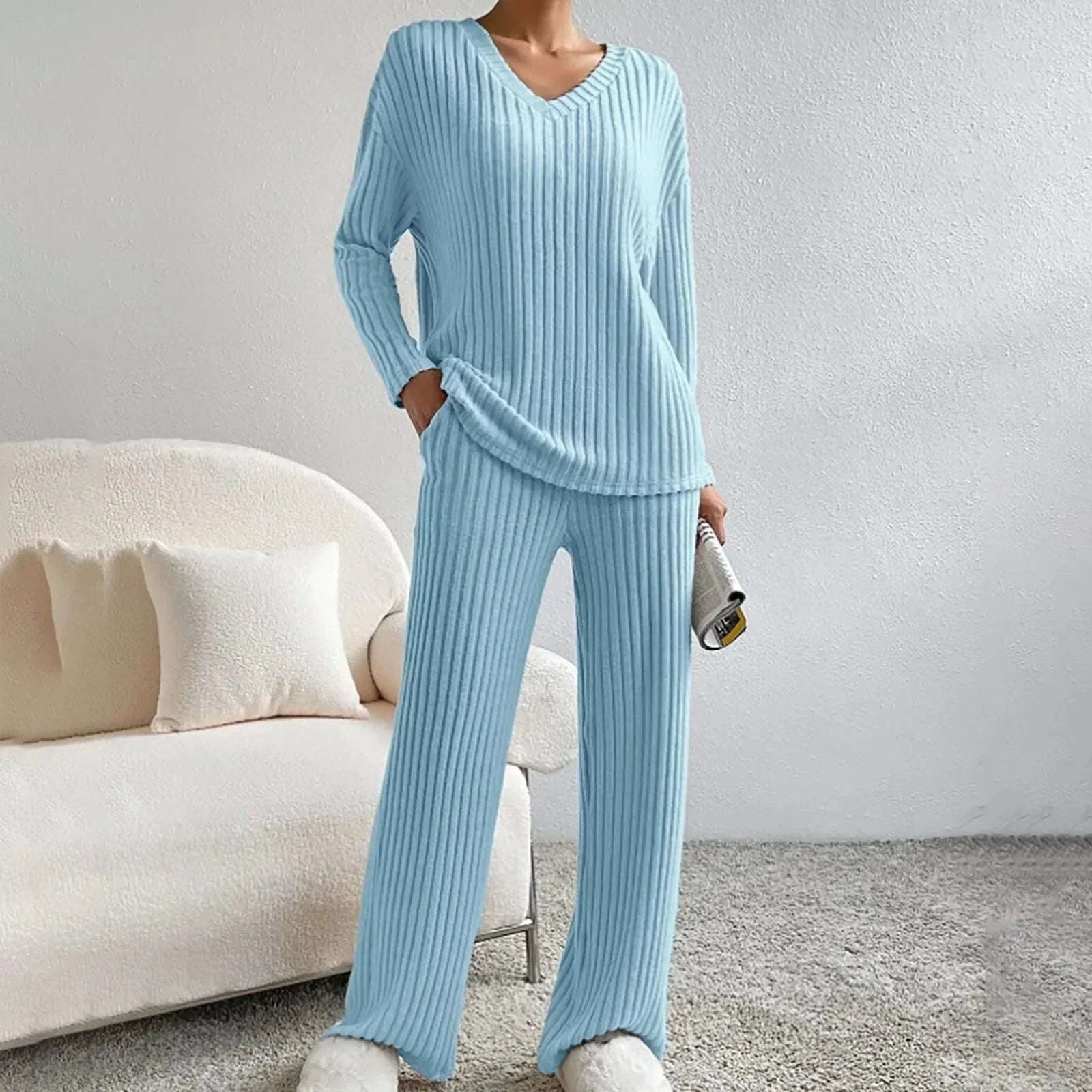Kathy | Compleet Gebreid 2-delig Chic en Comfortabel