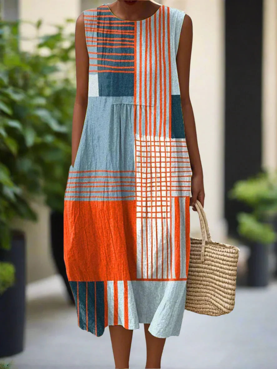 SABRINA | Elegante Midi Jurk met Discreet Comfort en Tijdloze Stijl voor Elke Dag