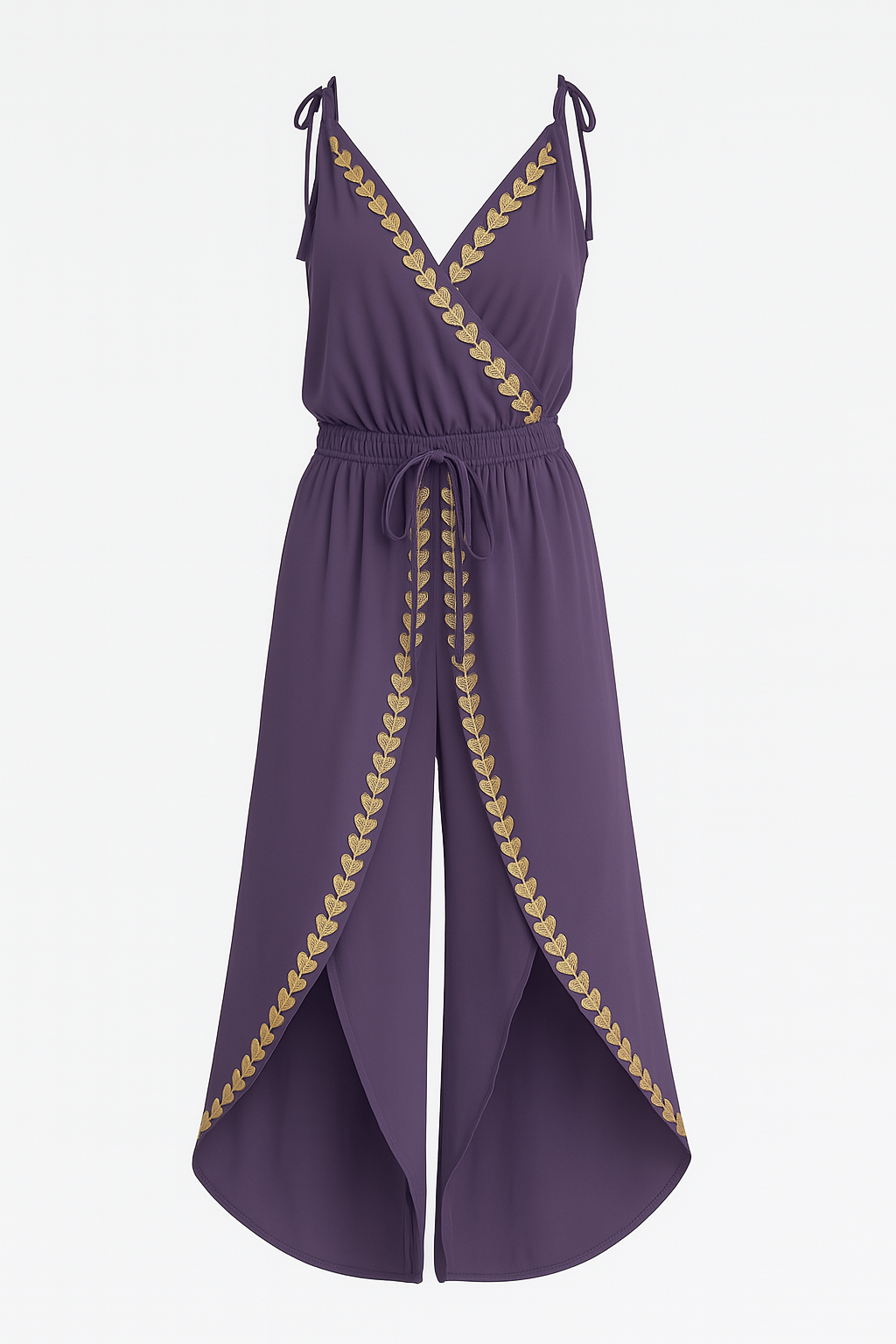 ELIANA | Mono Lungo met Gouden Details en Elegante Kuststijl