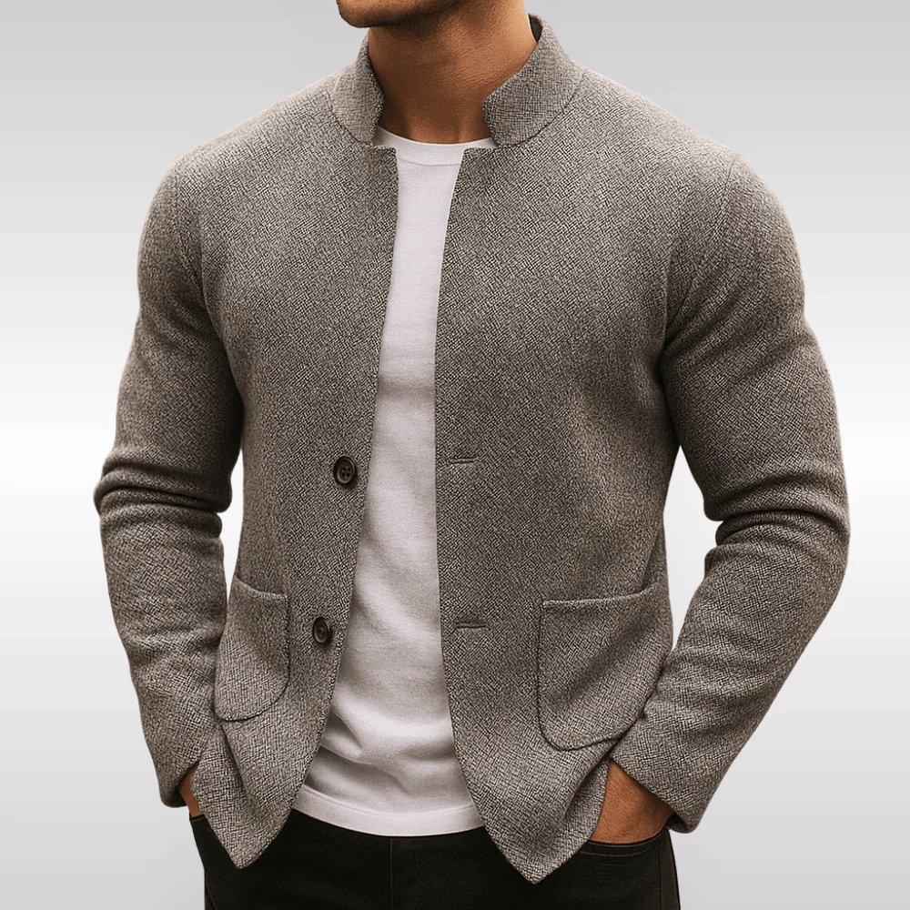 JORIS | Getextureerd Gilet met Slim-Fit Design