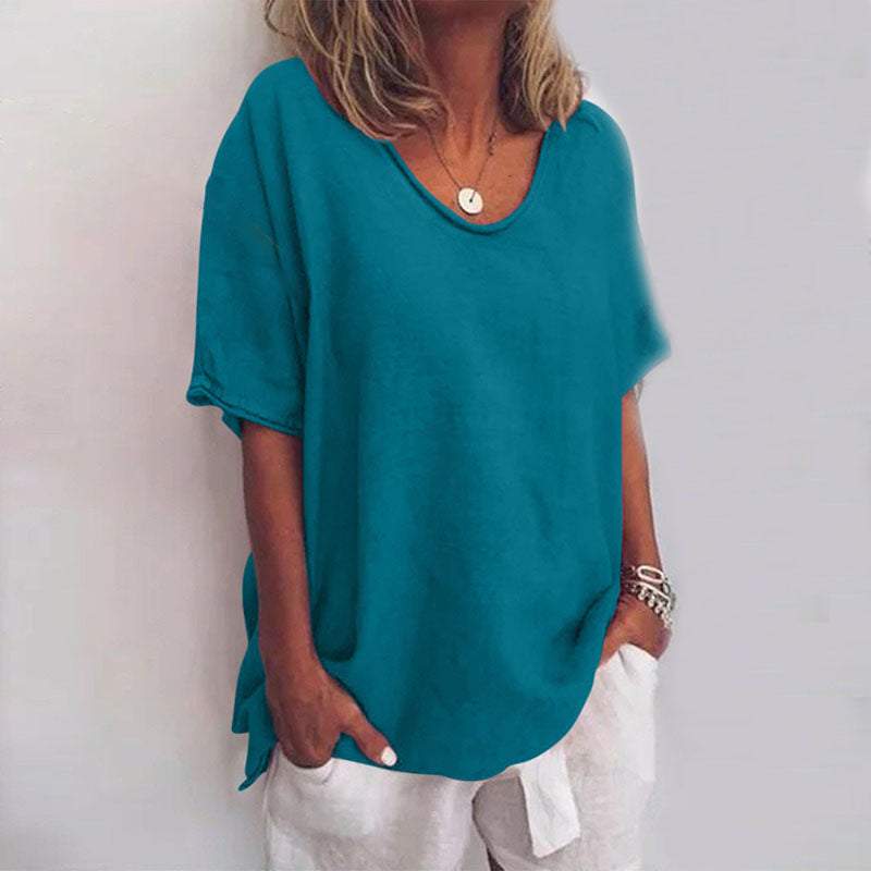 Vittoria | Lange Blouse met Dagelijks Comfort en Casual Stijl voor Ontspannen Looks