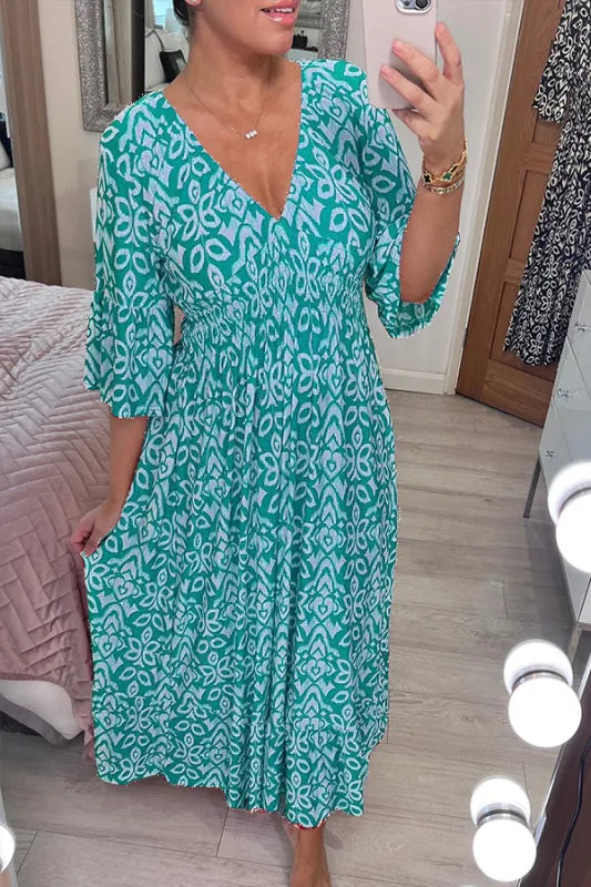 ELENA | Vloeiende Zomerjurk met Perfecte Pasvorm voor Zonnige Dagen