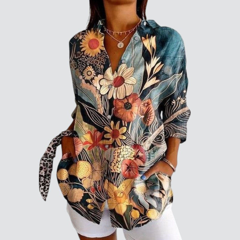 Astrid™ | Blouse met kleurrijk design