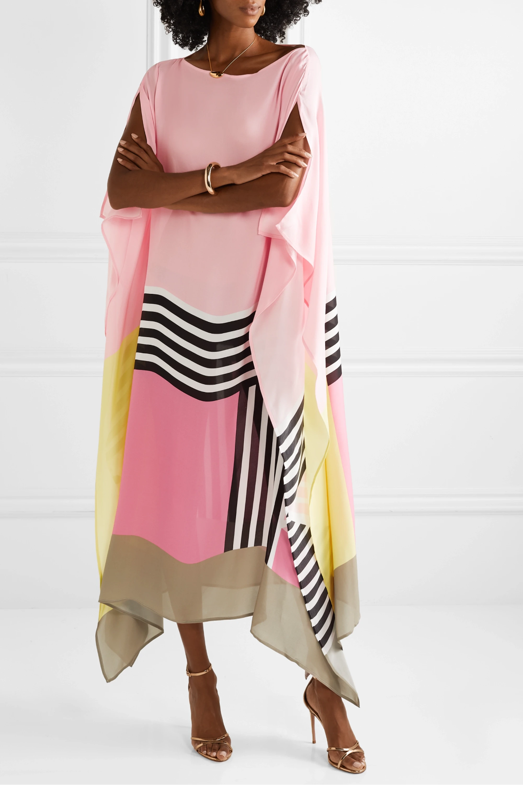 Aurora | Boho Chic Caftan met Grafische Print