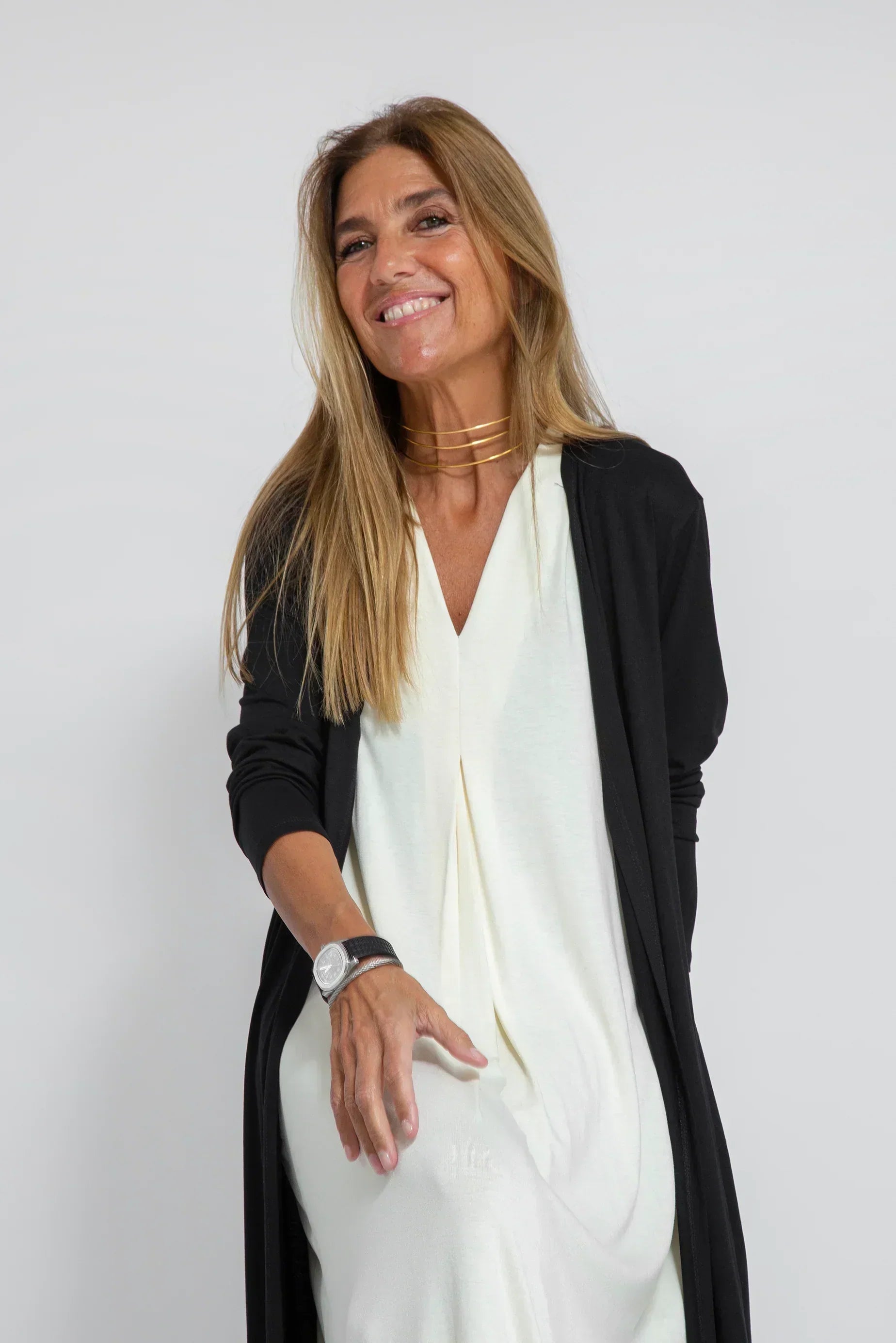 Sannea | Jurkset met Cardigan Slankt Silhouet en Tijdloze Elegantie