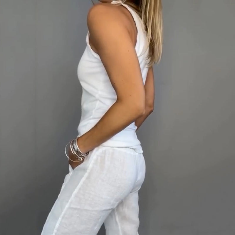 GABRIELLA | Twee-delige Casual Set met Frisse Comfort en Natuurlijke Stijl voor Elke Gelegenheid