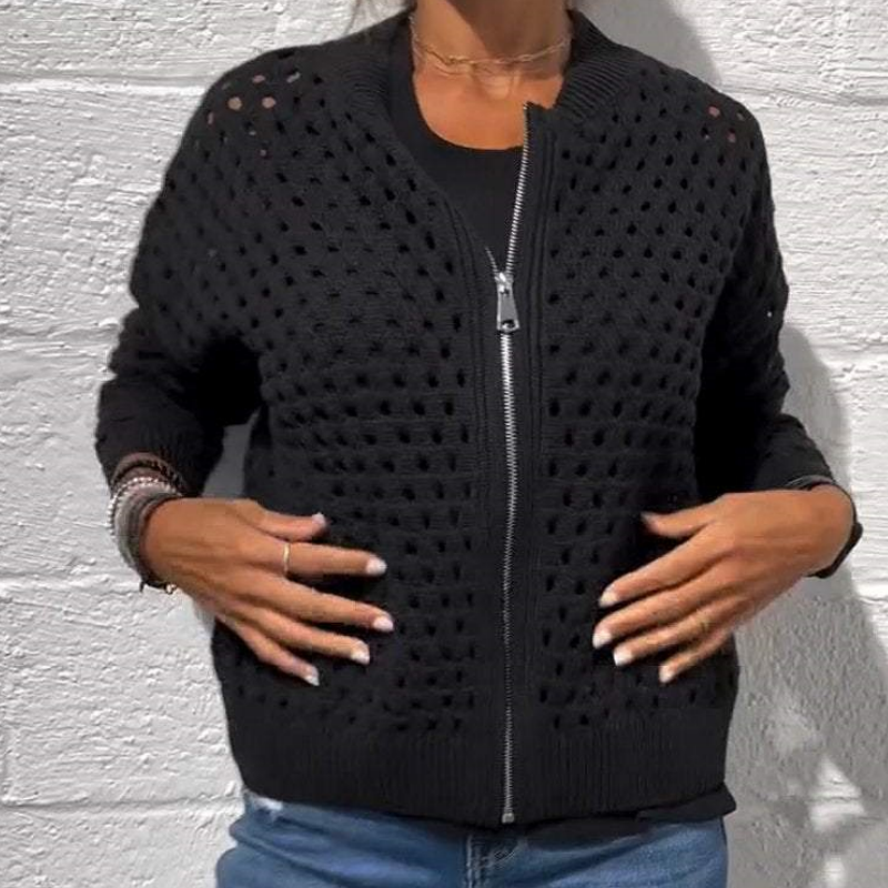 ELIANA | Gebreid Vest met Rits en Elegante Look voor Dagelijks Comfort