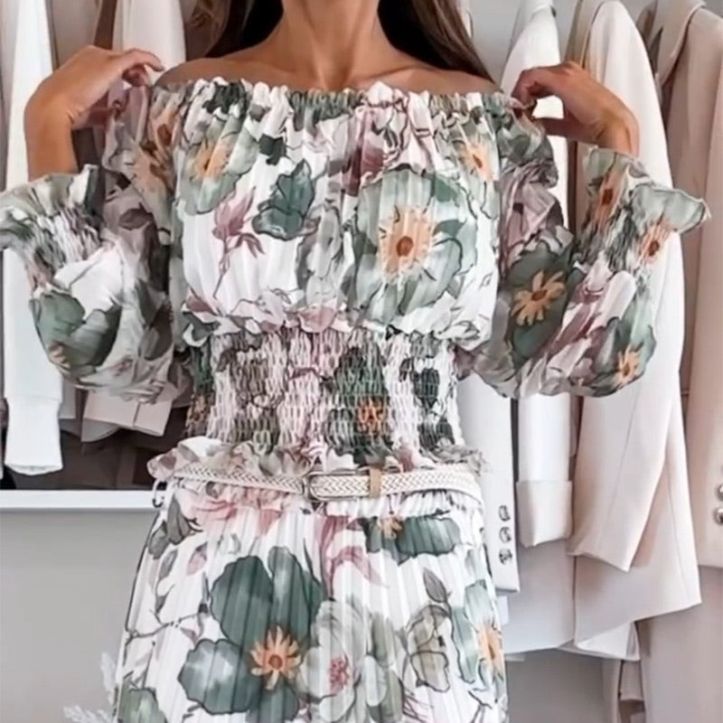 LILIANA | Compleet Bloemig Twee-Delig Set met Romantische Silhouet en Veelzijdige Stijl voor een Droomzomer