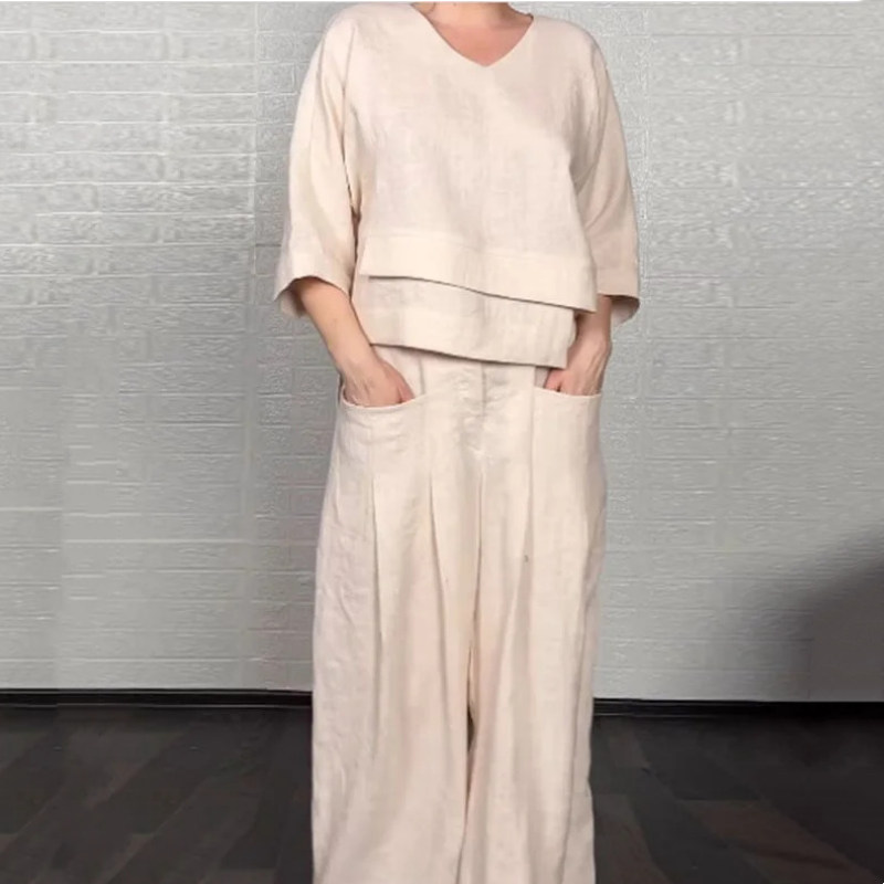 VALENTINA | Set van 2 Stukken met Relaxte Pasvorm en Minimalistische Stijl voor Elke Dag