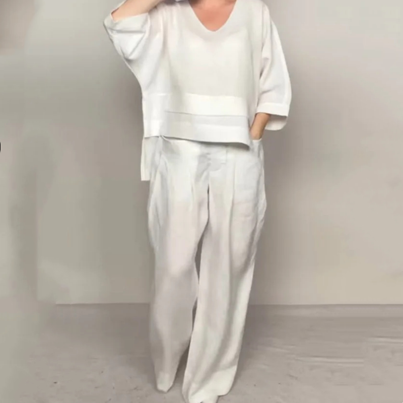 VALENTINA | Set van 2 Stukken met Relaxte Pasvorm en Minimalistische Stijl voor Elke Dag