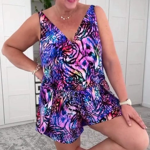 SABRINA | Zomerse Jumpsuit met Stralende Print en Comfortabele Pasvorm